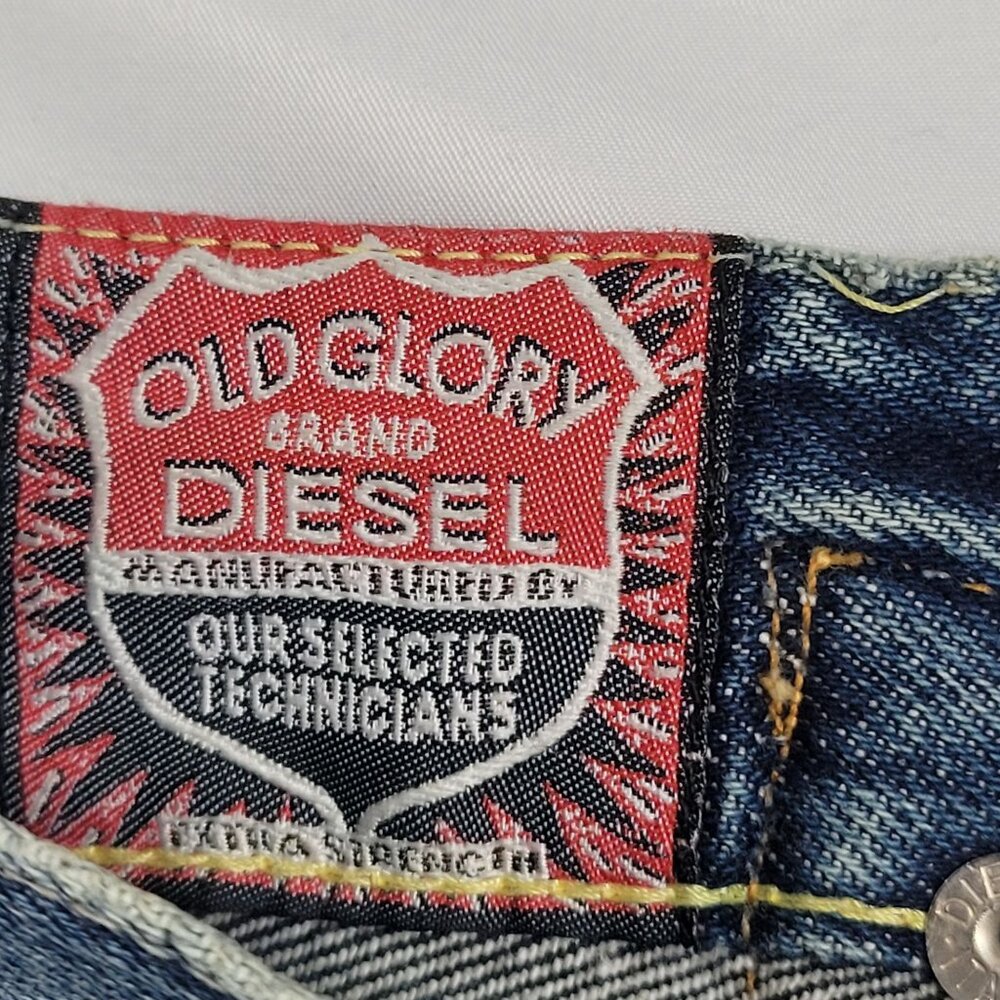 VTG RARE Diesel Old Glory Selvedge Womens Blue Denim Jeans Size 29 Made in Italy - Picture 6 of 14